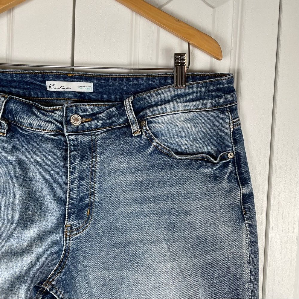 KanCan Exclusively for Maurices Jeans Women’s 18 Blue Ripped Distressed Grunge - Picture 6 of 13